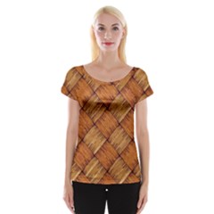 Vector Square Texture Pattern Cap Sleeve Tops