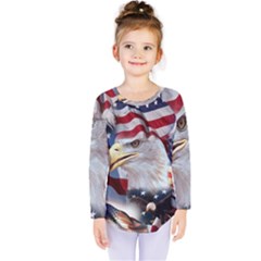 United States Of America Images Independence Day Kids  Long Sleeve Tee