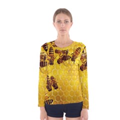 Honey Honeycomb Women s Long Sleeve Tee