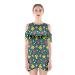 The Gift Wrap Patterns Shoulder Cutout One Piece by BangZart