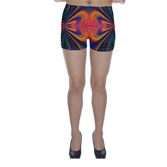 Casanova Abstract Art Colors Cool Druffix Flower Freaky Trippy Skinny Shorts