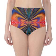 Casanova Abstract Art Colors Cool Druffix Flower Freaky Trippy High-waist Bikini Bottoms