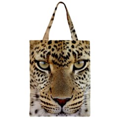 Leopard Face Zipper Classic Tote Bag by BangZart