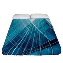 Glass Bulding Fitted Sheet (california King Size) by BangZart