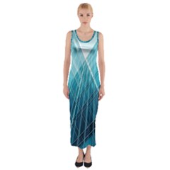 Glass Bulding Fitted Maxi Dress by BangZart