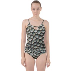 Ocean Pattern Cut Out Top Tankini Set