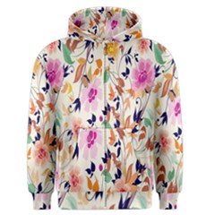 Vector Floral Art Men s Zipper Hoodie