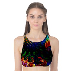 Colored Fractal Tank Bikini Top