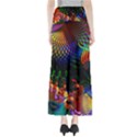 Colored Fractal Full Length Maxi Skirt View2