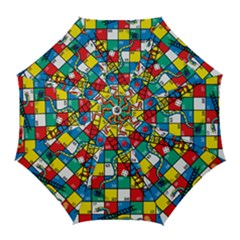 Snakes And Ladders Golf Umbrellas by BangZart