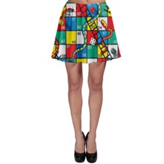 Snakes And Ladders Skater Skirt by BangZart