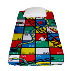 Snakes And Ladders Fitted Sheet (single Size)