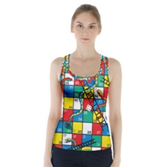 Snakes And Ladders Racer Back Sports Top by BangZart