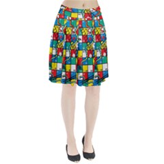 Snakes And Ladders Pleated Skirt