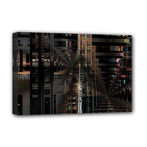 Blacktechnology Circuit Board Electronic Computer Deluxe Canvas 18  X 12   by BangZart