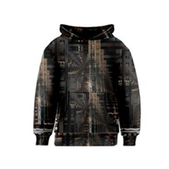 Blacktechnology Circuit Board Electronic Computer Kids  Pullover Hoodie by BangZart