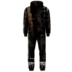 Blacktechnology Circuit Board Electronic Computer Hooded Jumpsuit (men)  by BangZart