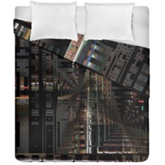 Blacktechnology Circuit Board Electronic Computer Duvet Cover Double Side (california King Size) by BangZart