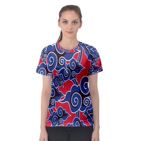 Batik Background Vector Women s Sport Mesh Tee by BangZart