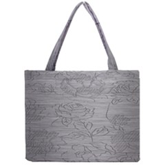 Embossed Rose Pattern Mini Tote Bag