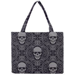 Dark Horror Skulls Pattern Mini Tote Bag