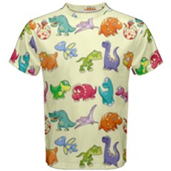 Group Of Funny Dinosaurs Graphic Men s Cotton Tee