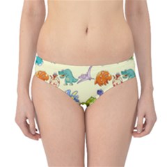 Group Of Funny Dinosaurs Graphic Hipster Bikini Bottoms