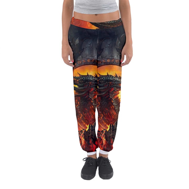 Dragon Legend Art Fire Digital Fantasy Women s Jogger Sweatpants