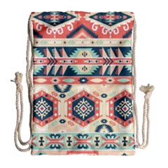 Aztec Pattern Drawstring Bag (large)