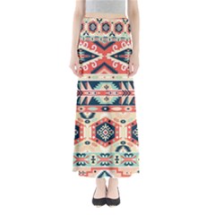 Aztec Pattern Full Length Maxi Skirt by BangZart