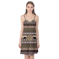 Elephant African Vector Pattern Camis Nightgown