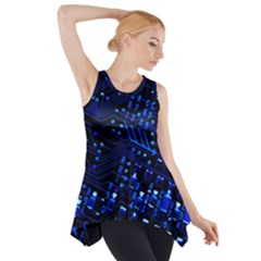 Blue Circuit Technology Image Side Drop Tank Tunic