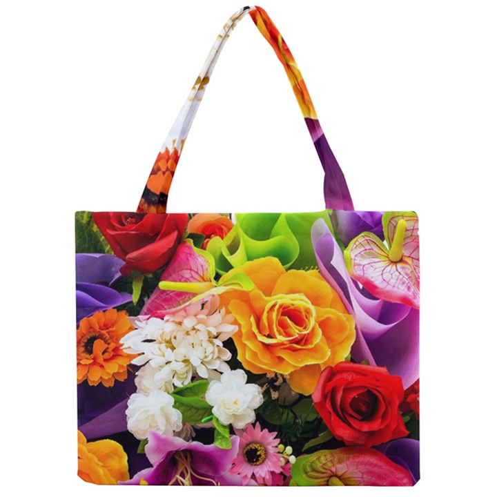 Colorful Flowers Mini Tote Bag