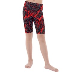 Volcanic Textures  Kids  Mid Length Swim Shorts