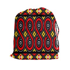 Toraja Traditional Art Pattern Drawstring Pouches (xxl)