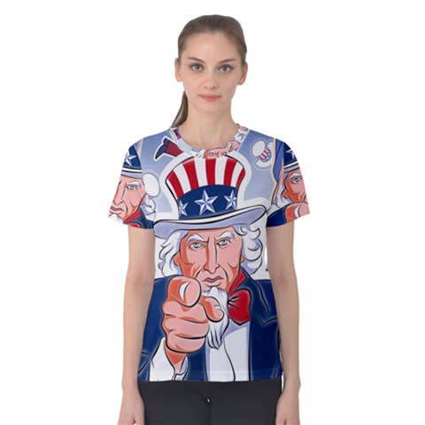 Independence Day United States Of America Women s Cotton Tee by BangZart