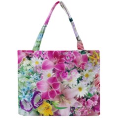 Colorful Flowers Patterns Mini Tote Bag