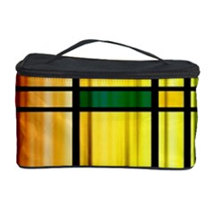 Line Rainbow Grid Abstract Cosmetic Storage Case