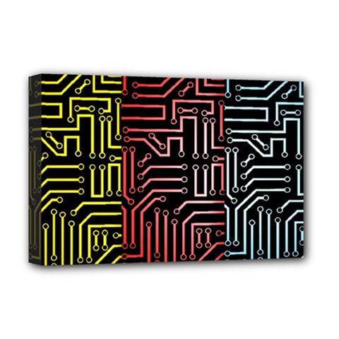 Circuit Board Seamless Patterns Set Deluxe Canvas 18  X 12   by BangZart