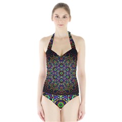 The Flower Of Life Halter Swimsuit