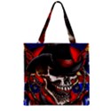 Confederate Flag Usa America United States Csa Civil War Rebel Dixie Military Poster Skull Zipper Grocery Tote Bag View2