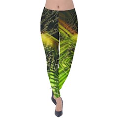 Electronics Machine Technology Circuit Electronic Computer Technics Detail Psychedelic Abstract Patt Velvet Leggings