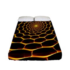 Honeycomb Art Fitted Sheet (full/ Double Size)