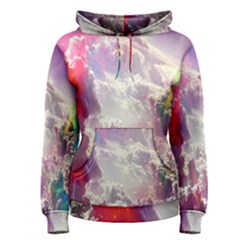 Clouds Multicolor Fantasy Art Skies Women s Pullover Hoodie