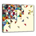 Retro Pattern Of Geometric Shapes Canvas 24  x 20  View1