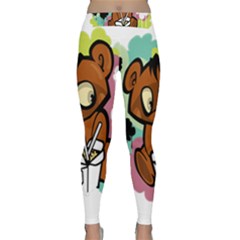 Bear Cute Baby Cartoon Chinese Classic Yoga Leggings