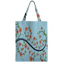 Branch Floral Flourish Flower Zipper Classic Tote Bag View1