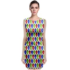 Colorful Shiny Eat Edible Food Classic Sleeveless Midi Dress by Nexatart