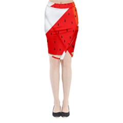 Fruit Harvest Slice Summer Midi Wrap Pencil Skirt by Nexatart