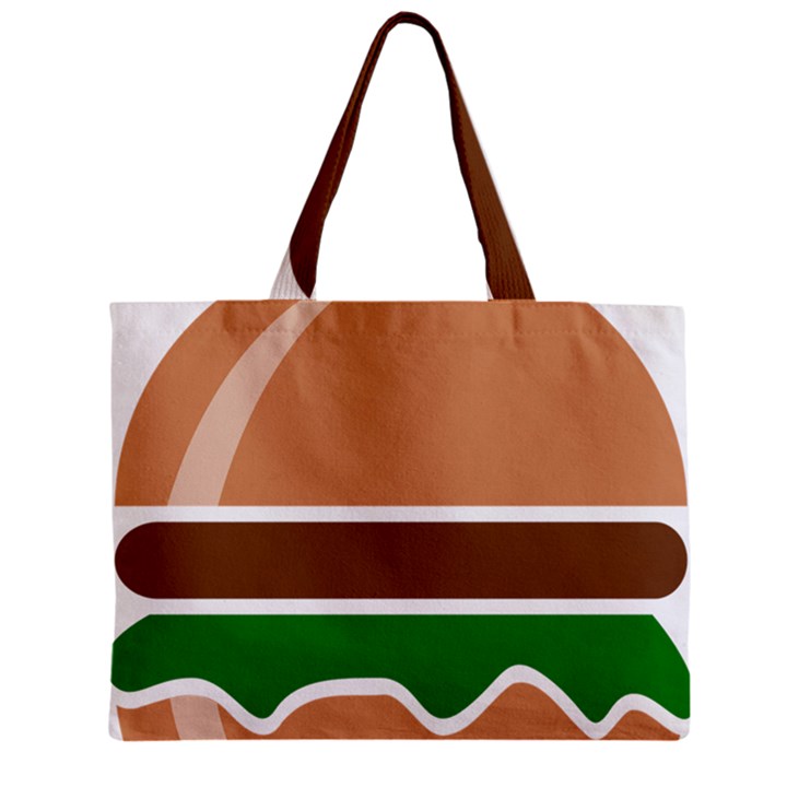 Hamburger Fast Food A Sandwich Zipper Mini Tote Bag